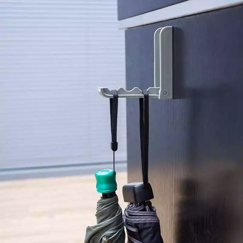 Creative Foldable Clothes Hanger, Self Adhesive Door Back Hanger, Space Saving Plastic Clothes Holder Creative Foldable Clothes Hanger, Self Adhesive Door Back Hanger, Space Saving Plastic Clothes Holder